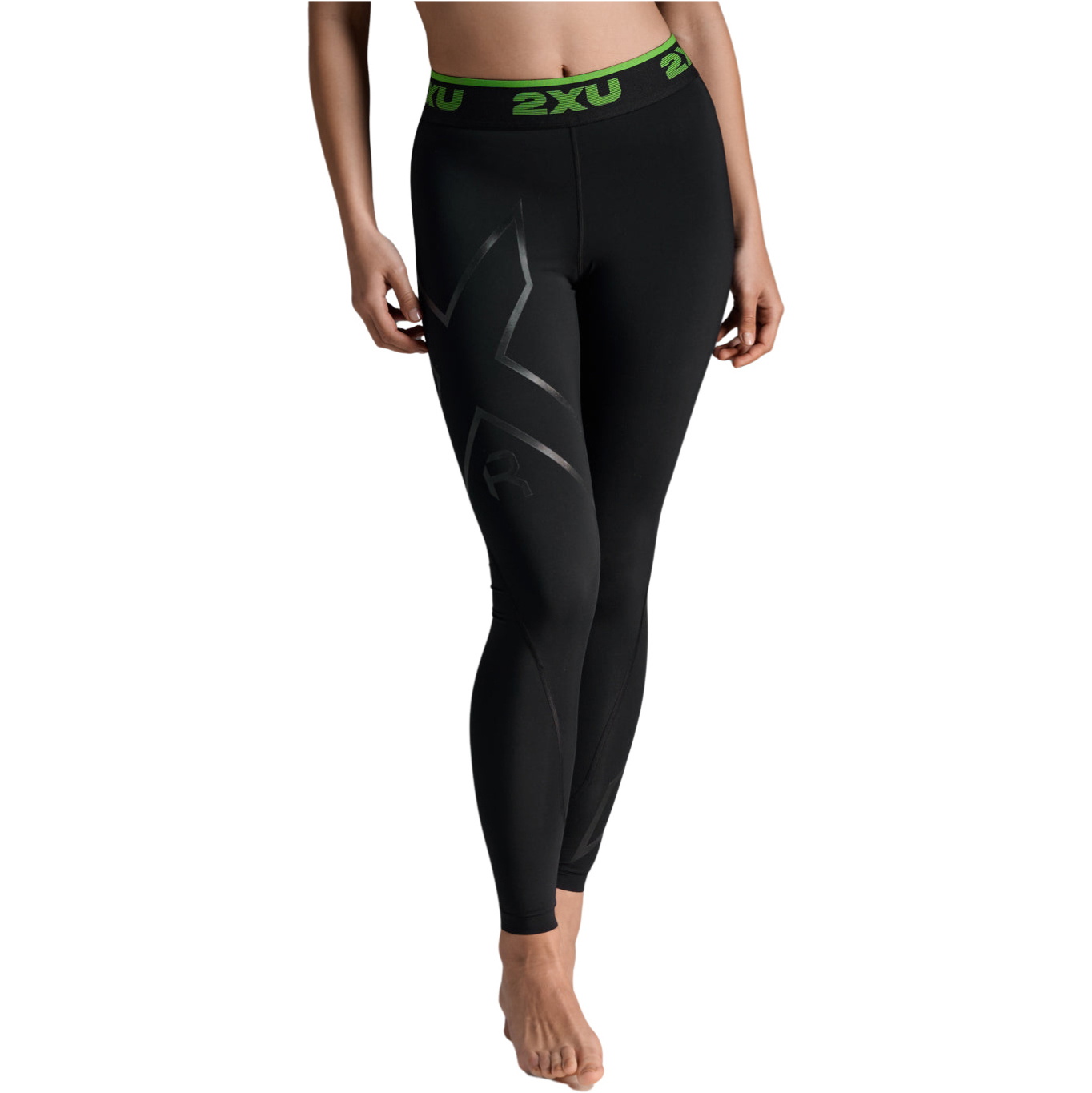 2026 2XU Womens Refresh Recovery Comp Tights WA4420B - Black / Nero